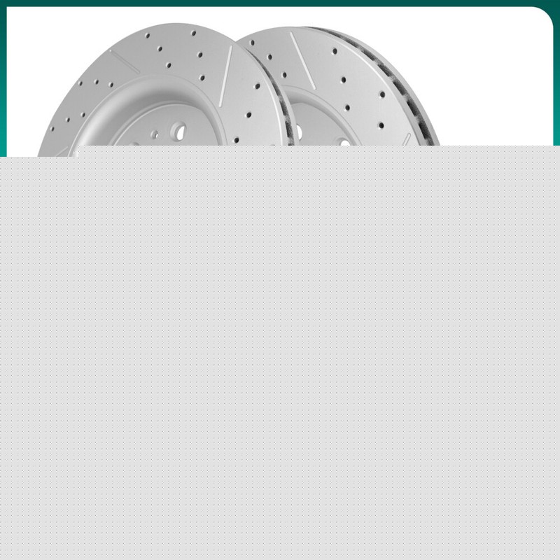 Front Drilled Rotors+Ceramic Brake Pads Set for Ford F-150 Expedition 2010-2020