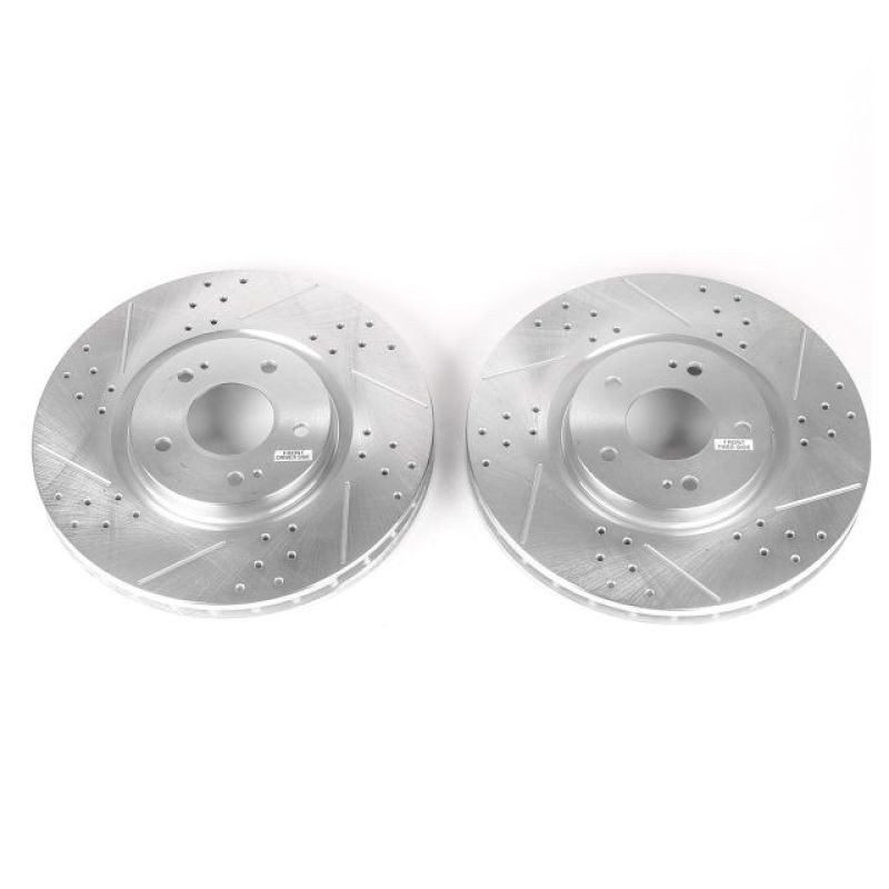 PowerStop JBR1109XPR Drilled & Slotted Rotors for Mitsubishi Lancer 2003-2006 –