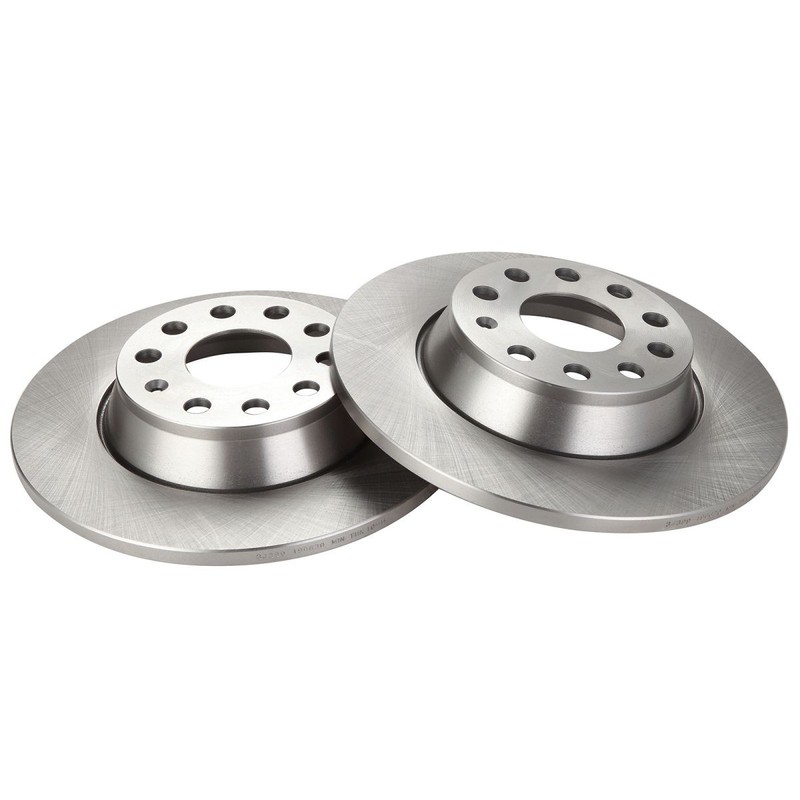 TRQ Rear Brake Rotors Pair Set of 2 for Audi A3 VW Eos CC Jetta GTI Passat gallery