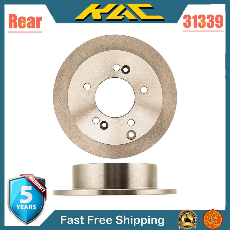 31339 REAR Brake Disc Rotors for 2005-2010 Kia Sportage 2005 Hyundai Sonata