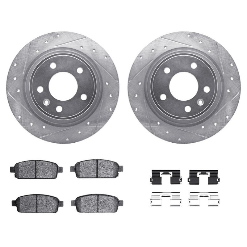 For Buick Cascada 2016-2019 Rotor Set | Drilled and Slotted | With Brake Pads gallery
