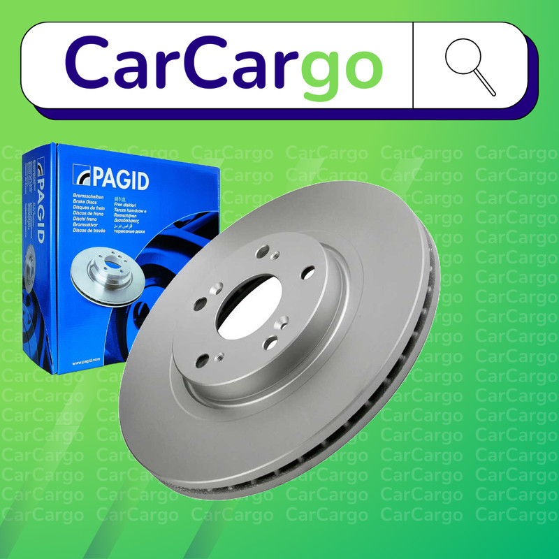 Pagid Vented Front Brake Discs Pair For Honda Accord 2.2 i-DTEC 2008-2024 296 mm