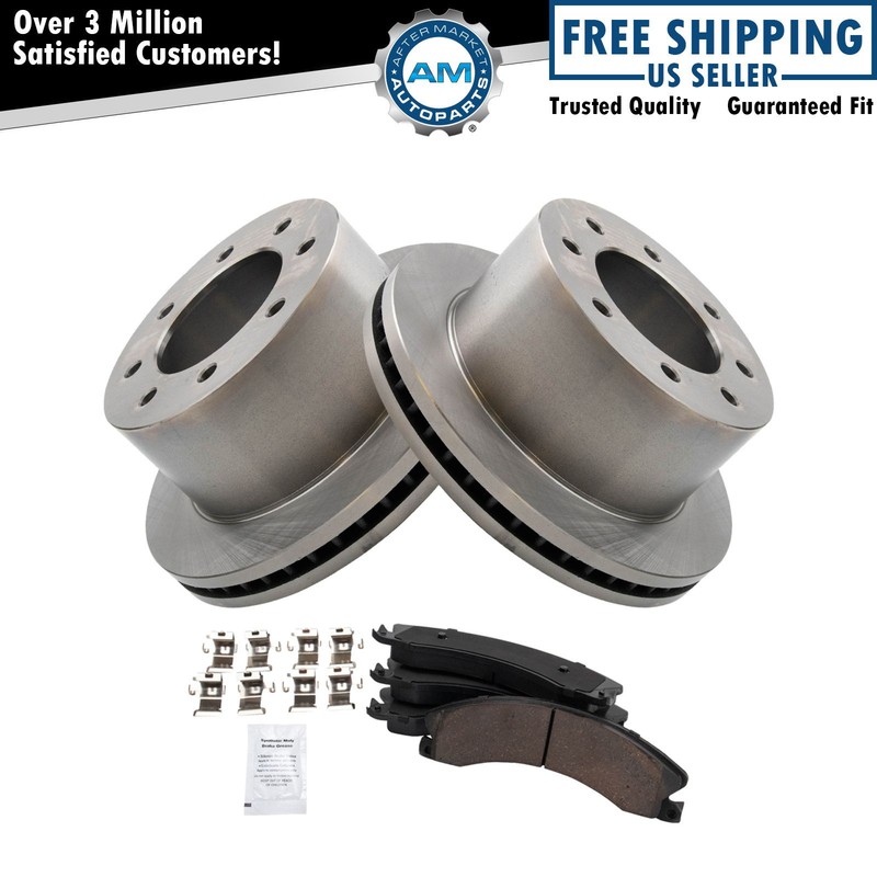 Rear Brake Pad & Rotor Kit Ceramic Fits Chevrolet GMC