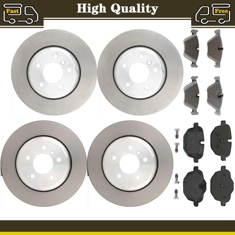 Brake Pads Rotors Set Front Rear Fits BMW 528i 2.0L 3.0L BMW 528i xDrive 2.0L