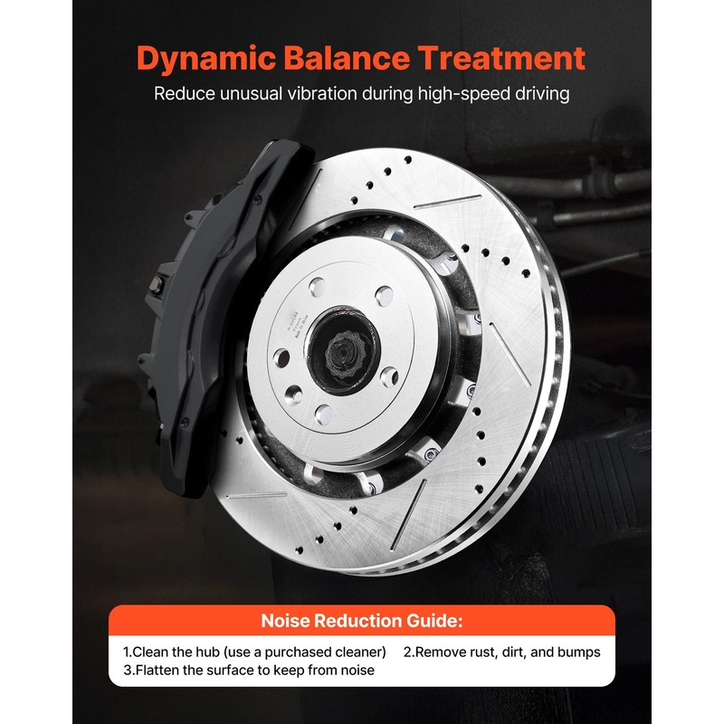 Uimoso Ceramic Brake Kit for 2013-2015 Ford Explorer - Front and Rear Pads gallery