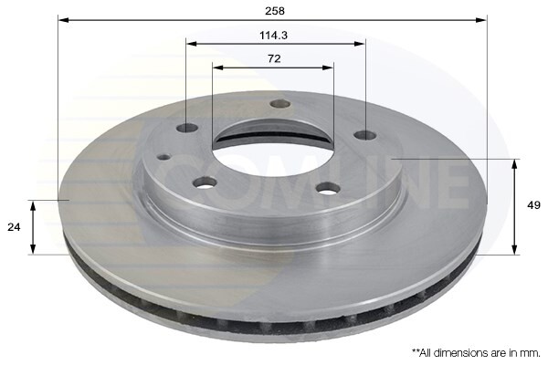 Premier Front Brake Disc Fits Mazda 626 Premacy MX-6 Xedos 6 Ford Probe #1 gallery