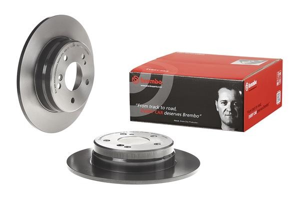 Brembo Pair Rear Brake Discs Solid 278mm for Chrysler Crossfire gallery
