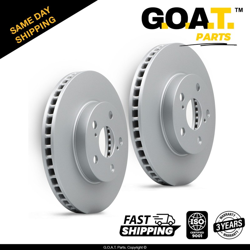 Front Brake Rotors Set for 11-17 Lexus CT200H 10-15 Toyota Prius 10.04 inch