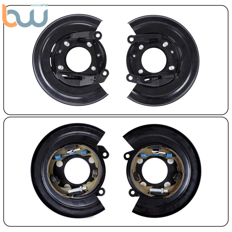 For Ford F-250 F-350 2005-2011 2012 Rear Left & Right Loaded Brake Backing Plate gallery