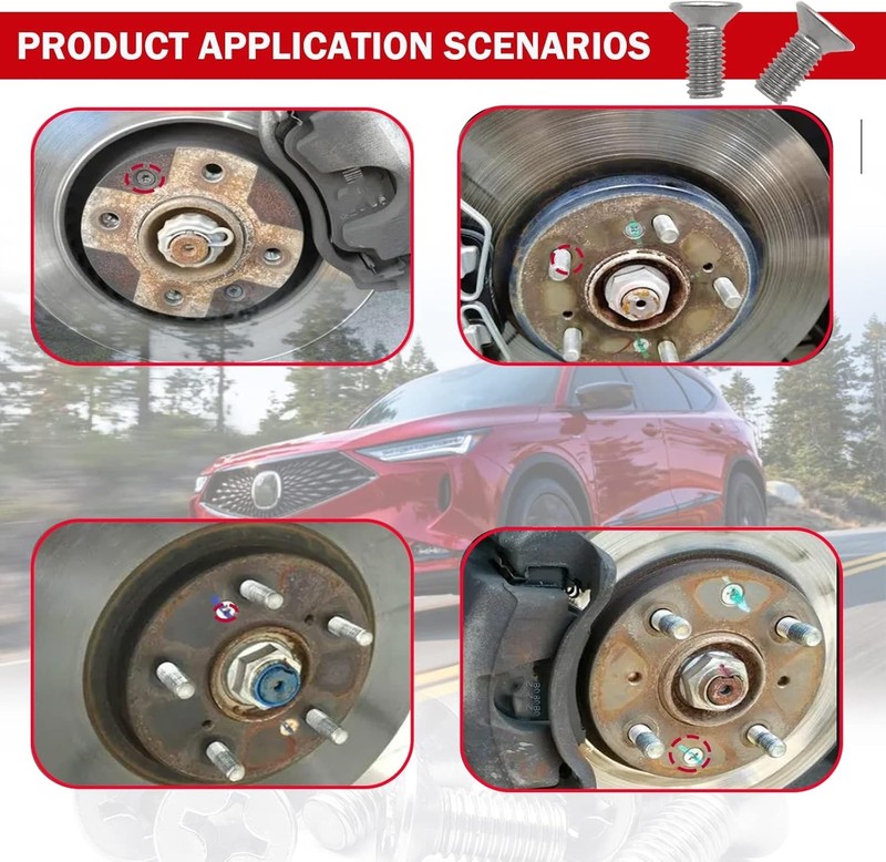 8pcs Screw Rotor Brake Disc Retaining 93600-06014-0H - Set is Best Replacemen... gallery