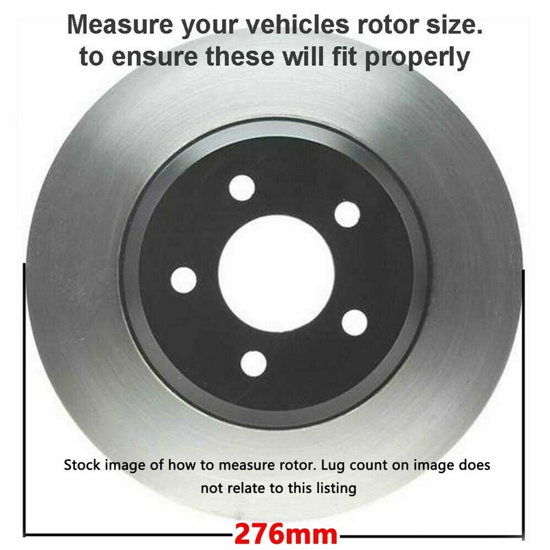1994-2000 Ford Taurus Mercury Sable 276mm Front Drilled Rotor Ceramic Brake Pad gallery