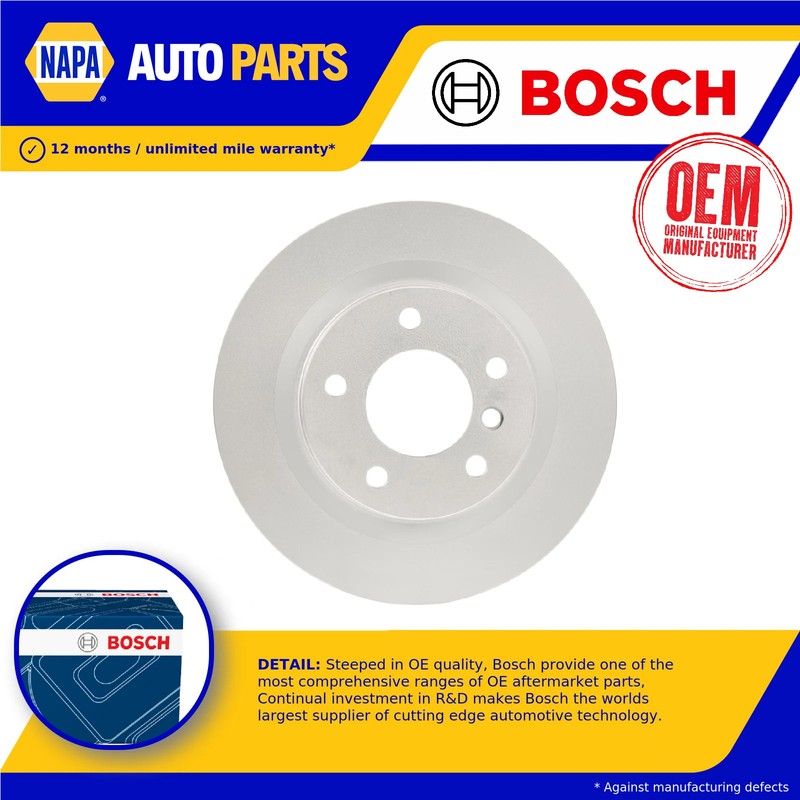 2x Brake Discs Pair Vented Rear 300mm 0986479497 Bosch Set 34216778051 BD1356