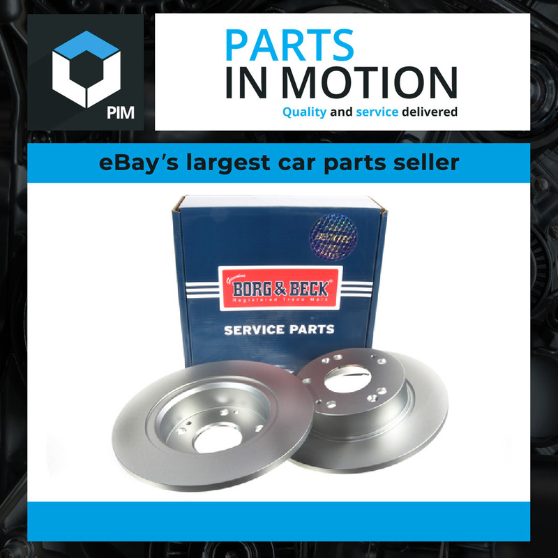 2x Brake Discs Pair Solid Rear 260mm BBD4520 Borg & Beck Set 42510SDAA00 Quality