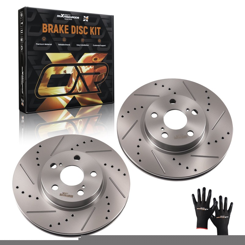 Front Vented Brake Rotors Set for Toyota Corolla 2009-2019 Matrix 2009-13 S31505