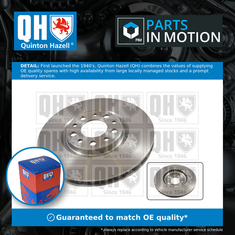 2x Brake Discs Pair Vented fits FIAT 500X 334AX 2.0D Front 14 to 20 305mm Set QH