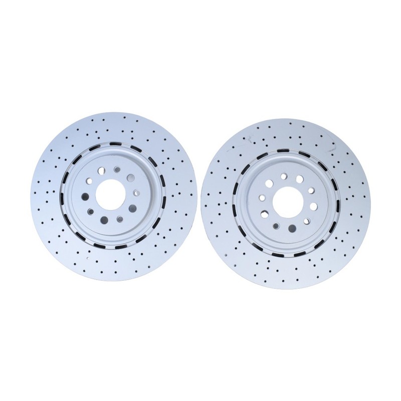 2Pcs For Maserati Levante S Front Brake Disc Dimpled Rotors 2017-2022 New gallery