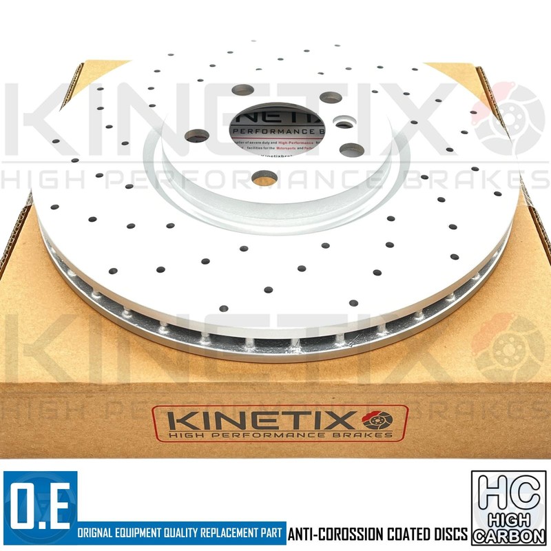 FOR MINI COOPER SD F54 CROSS DRILLED FRONT PERFORMANCE BRAKE DISCS PAIR 335mm gallery