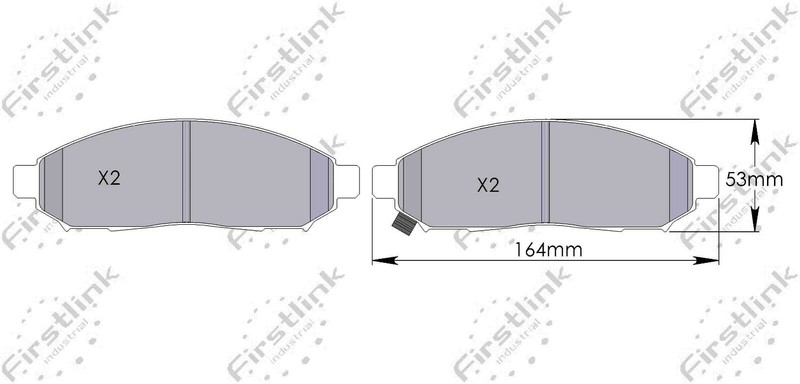 Nissan Front Brake Disc Pads Pathfinder 2.5 4.0 ATV SUV 2005 - 2015 16" Wheels gallery