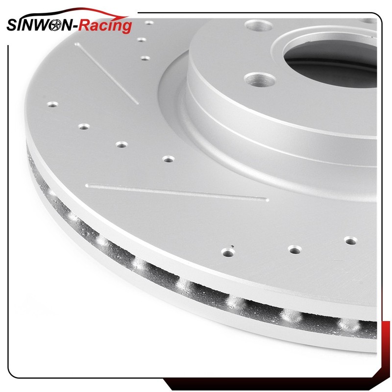 4 pcs Front Rear Brake Disc Rotors For Ford Transit Connect 2014-2015 Drill Slot gallery