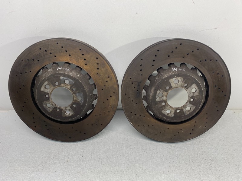 12-19 BMW F06 F10 F12 M5 M6 Rear Left & Right Ventilated Brake Rotor Set! OEM✅ gallery