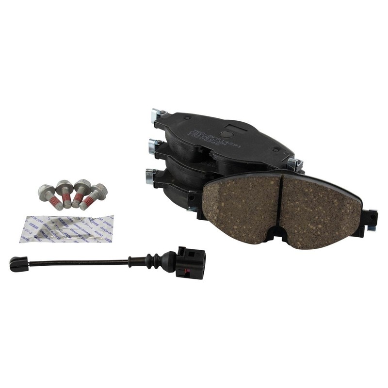 Front Brake Pad & Rotor Kit Ceramic Premium G-Coated for Audi Volkswagen gallery