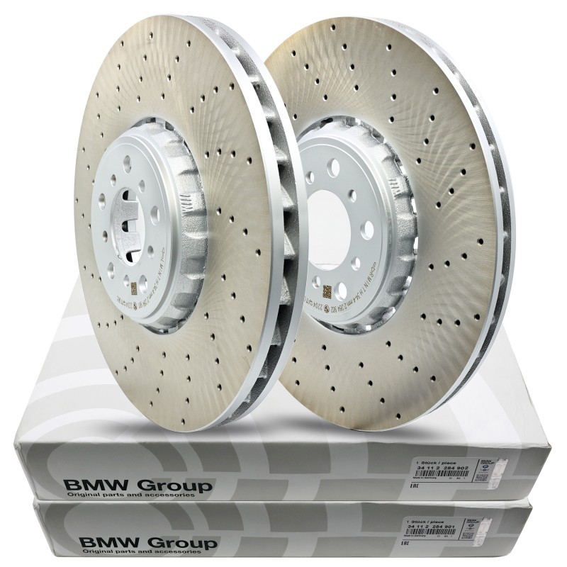 Front Brake Disc Rotors OEM Performance 395mm Pair For BMW F85 X5M F86 X6M gallery