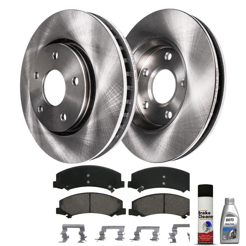 Front Brake Rotors & Brake Pads for Chevy Monte Carlo 2006-2011 Buick Lucerne gallery