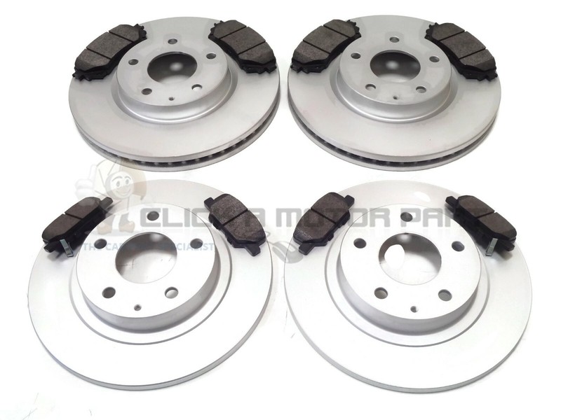 FRONT AND REAR BRAKE DISCS & PADS FOR MAZDA 6 2.0 2.2 2013-2017 (MANUAL H/BRAKE)