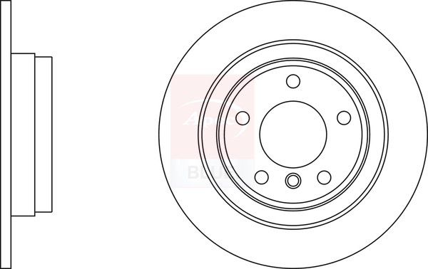 2x Brake Discs Pair Solid fits BMW 116D F20, F21 2.0D Rear 11 to 15 N47D20C Set gallery