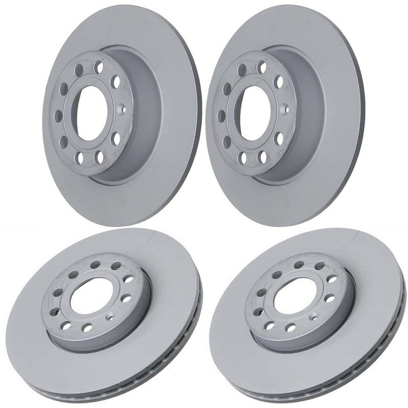 SET-ZCZ600322120-C Zimmermann 4-Wheel Set Brake Discs Front & Rear for VW Golf