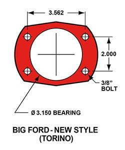 Wilwood Brakes 140-7140-D KIT,REAR,DISC/DRUM,BIG Fits Ford NEW STYLE 2.50 OFF,1P gallery