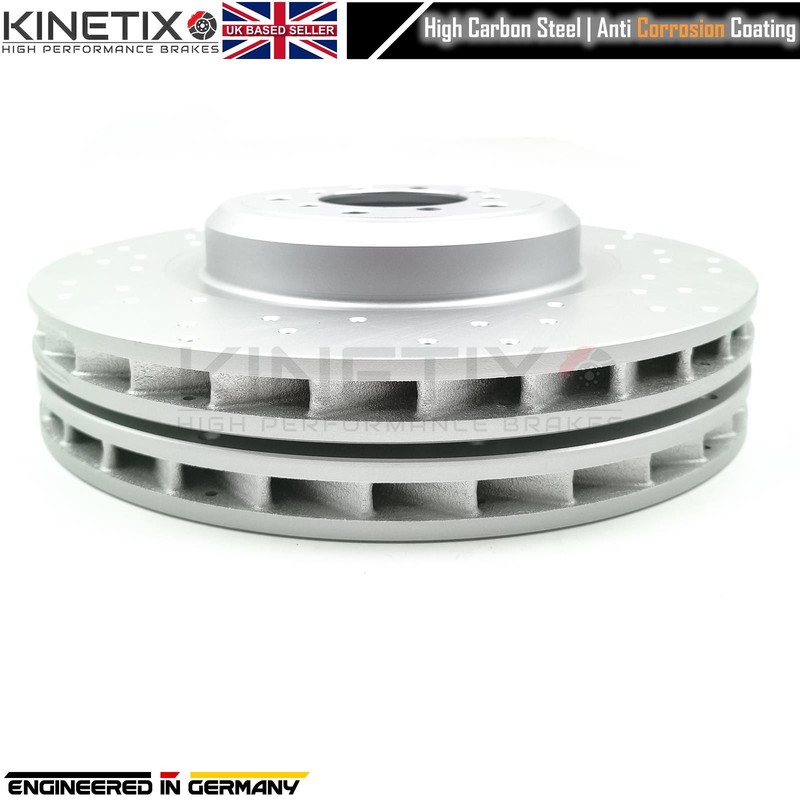 FOR BMW M3 E90 FRONT LEFT RIGHT DRILLED BRAKE DISCS BREMBO PADS SENSORS 360mm gallery