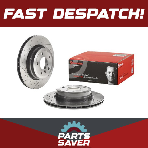 2x Brake Discs Pair Vented fits BMW 320 E91, E93 2.0 Rear 05 to 13 324mm Set New