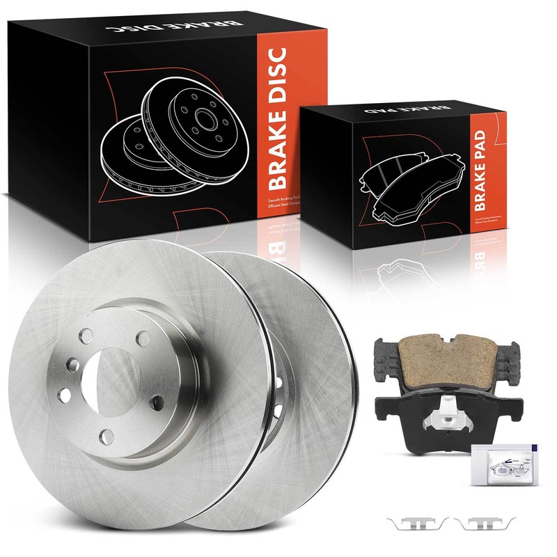 6Pcs Disc Brake Rotors & Ceramic Brake Pads for BMW X3 F25 2011-2017 X4 Front