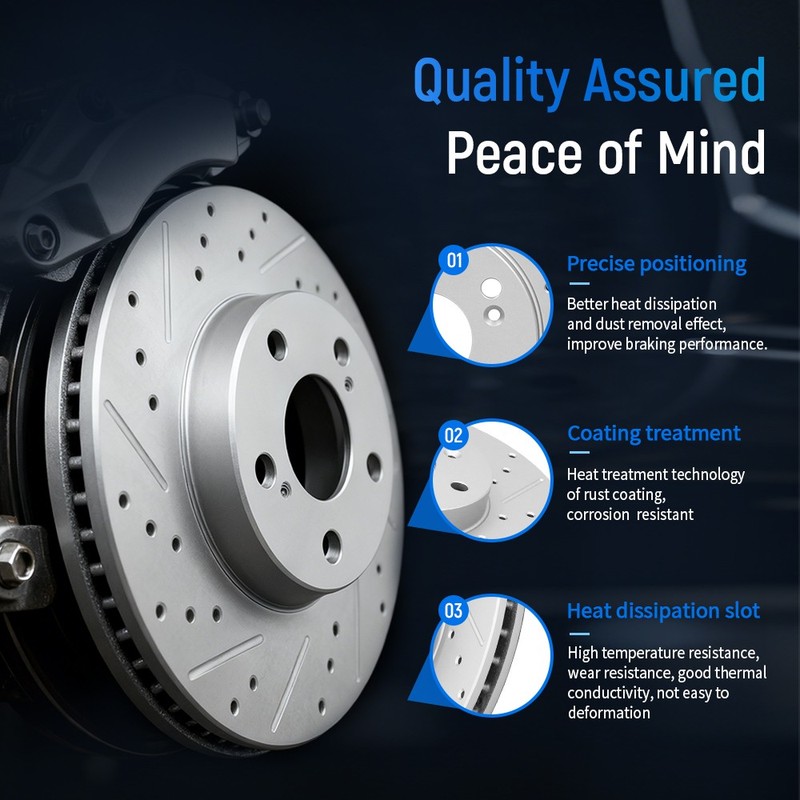319mm Front Disc Brake Rotors for 2001 - 2007 Toyota Sequoia 2000 - 2006 Tundra gallery