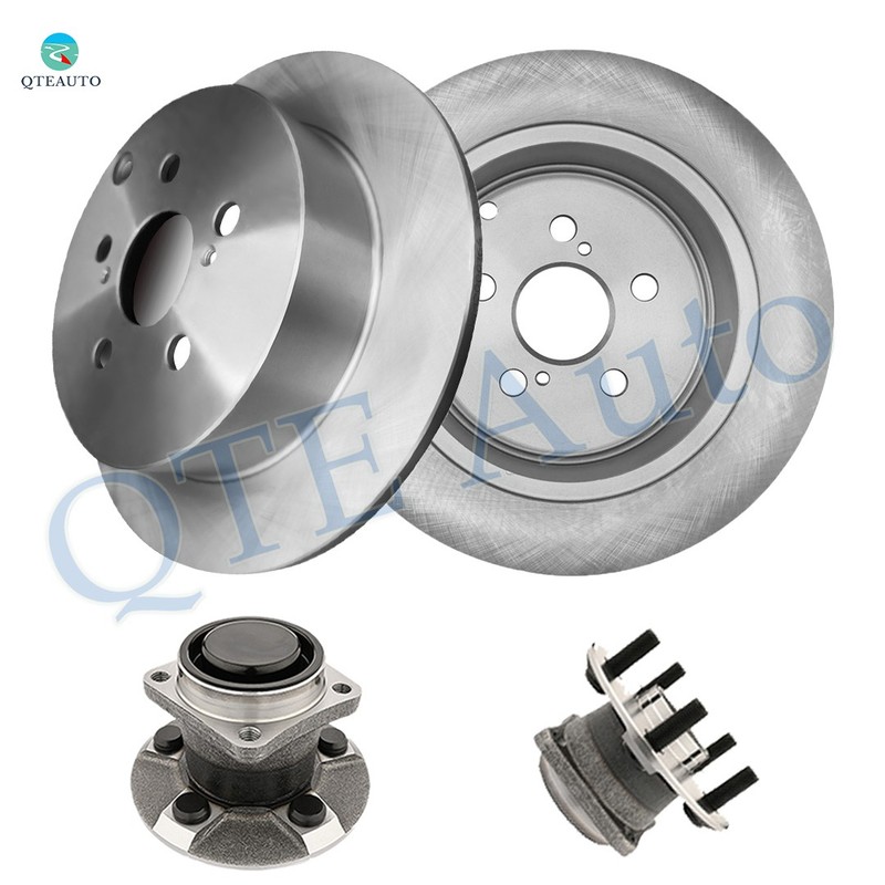 4 Rear 269mm Brake Rotors-Wheel Hub Bearing Assembly For 2000-2005 Toyota Celica