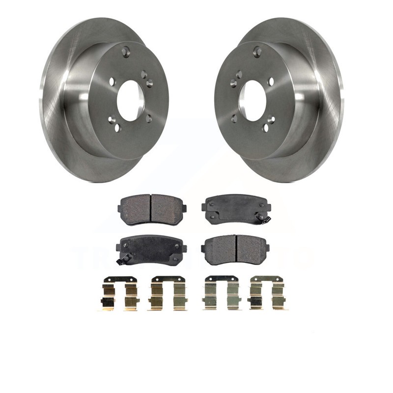 Rear Ceramic Brake Pads & Rotors for Hyundai Kia Accent Rio Rio5 FWD OPEN BOX