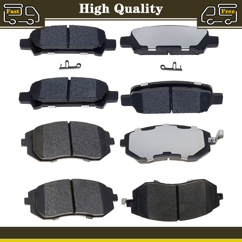 New OE Front & Rear Ceramic Brake Pads For 2003-2006 Subaru Baja 10 Yr Warranty