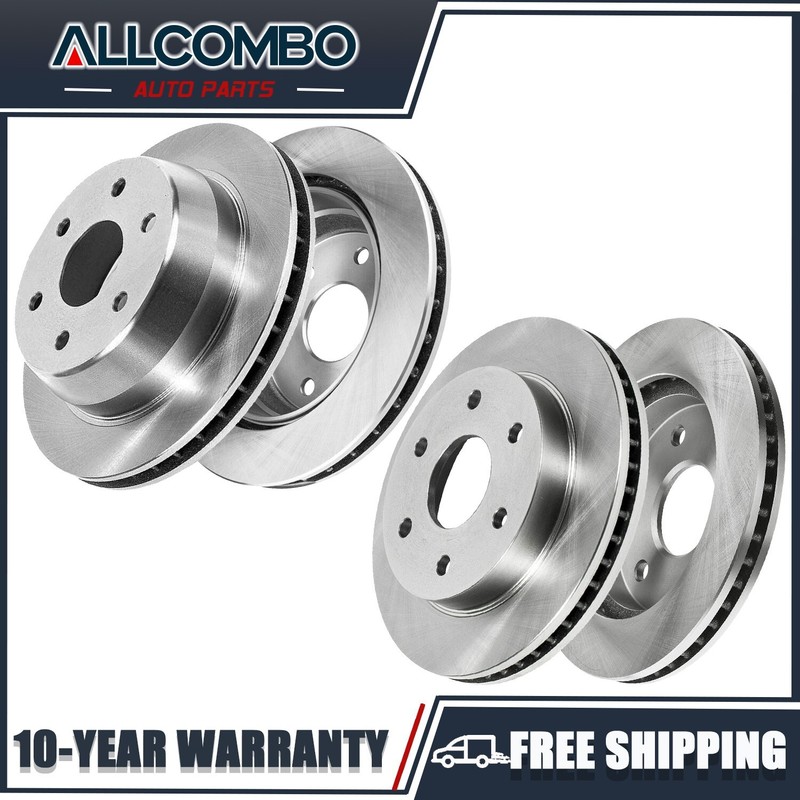 Front and Rear Disc Brakes Rotors for Avalanche 1500 Escalade ESV Sierra 1500