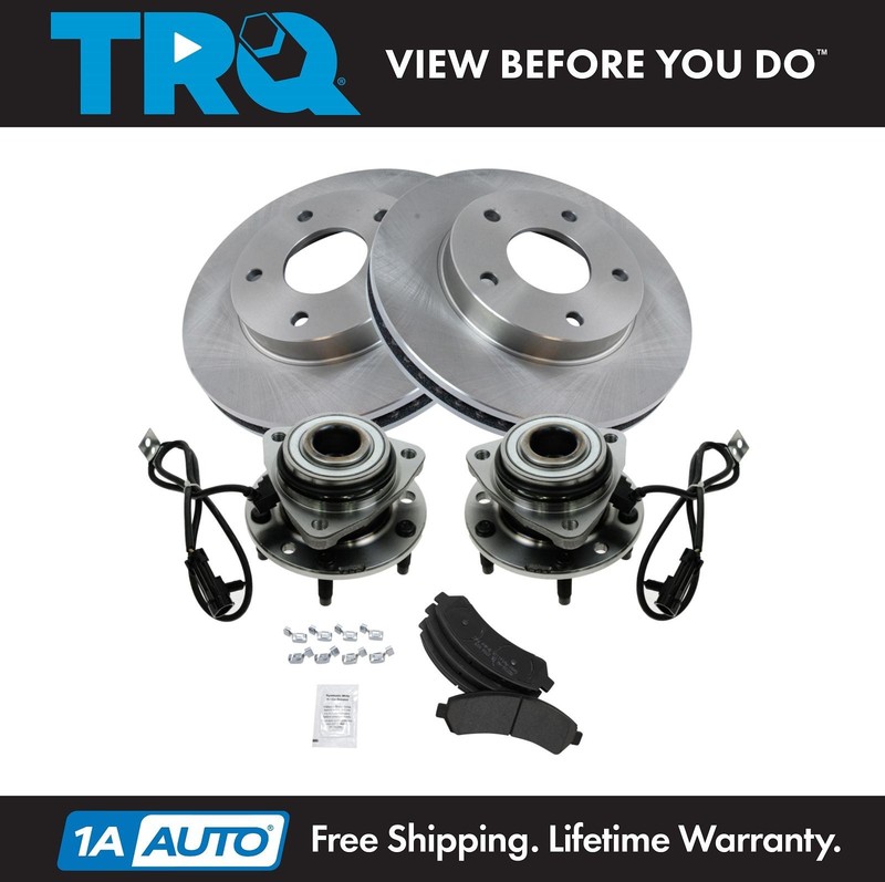 TRQ Front Brake Pad & Rotor Kit Fits Chevrolet GMC Isuzu Oldsmobile