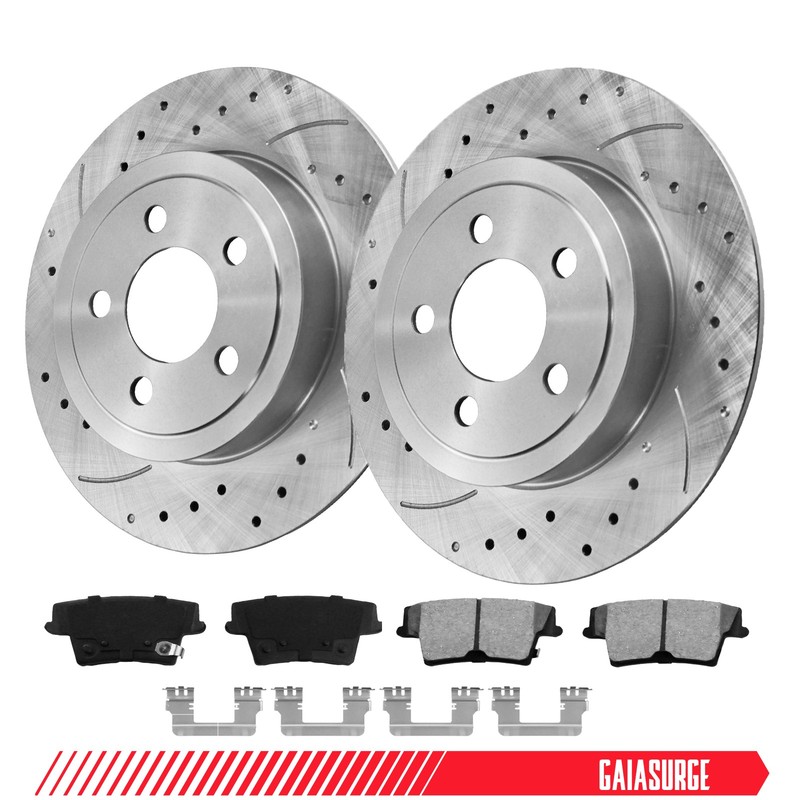 320mm Rear Brake Rotors & Brake Pads for Chrysler 300 Dodge Charger Challenger