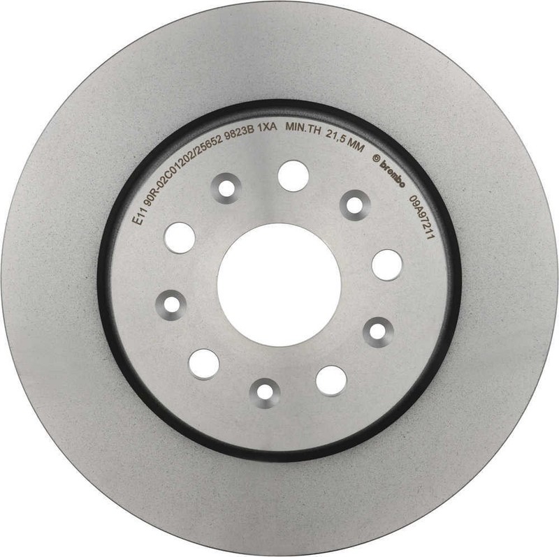 Disc Brake Rotor-Premium UV Coated OE Equivalent Rotor Brembo 09.A972.11