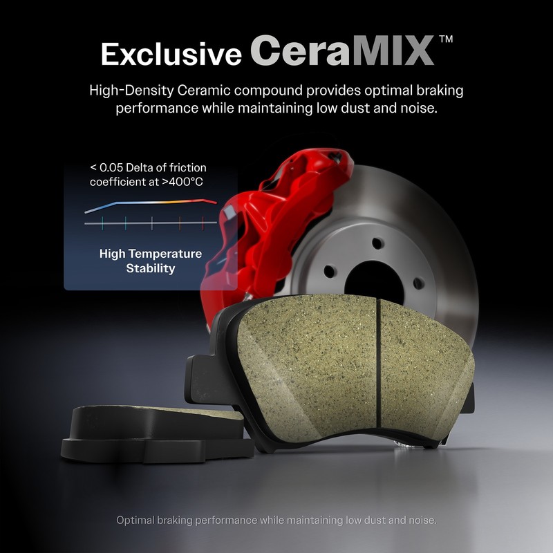 Rear Disc Brake Rotors And Ceramic Pad Kit For 2007-2008 Mini Cooper Convertible gallery