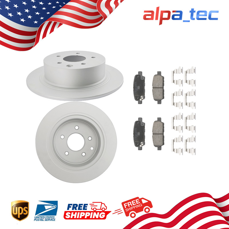 31312 REAR Disc Brake Rotors Brake Pads for Nissan Altima Maxima Sentra Juke