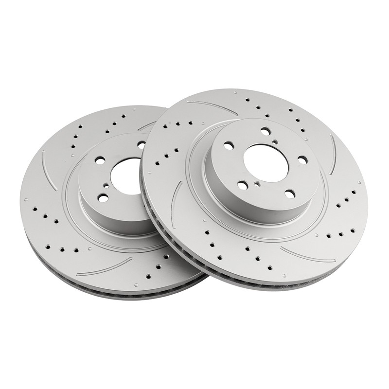 2x Front Drilled Slotted Brake Rotors For 2014 2015 2016 Forester Outback 31407 gallery