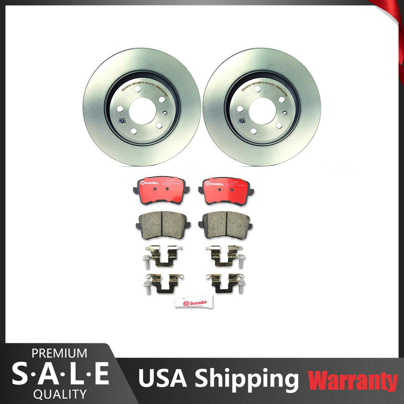 Brembo Rear Brake Kit Ceramic Pads 300mm Rotors for Audi Audi A4 A5 Q allroad Q5