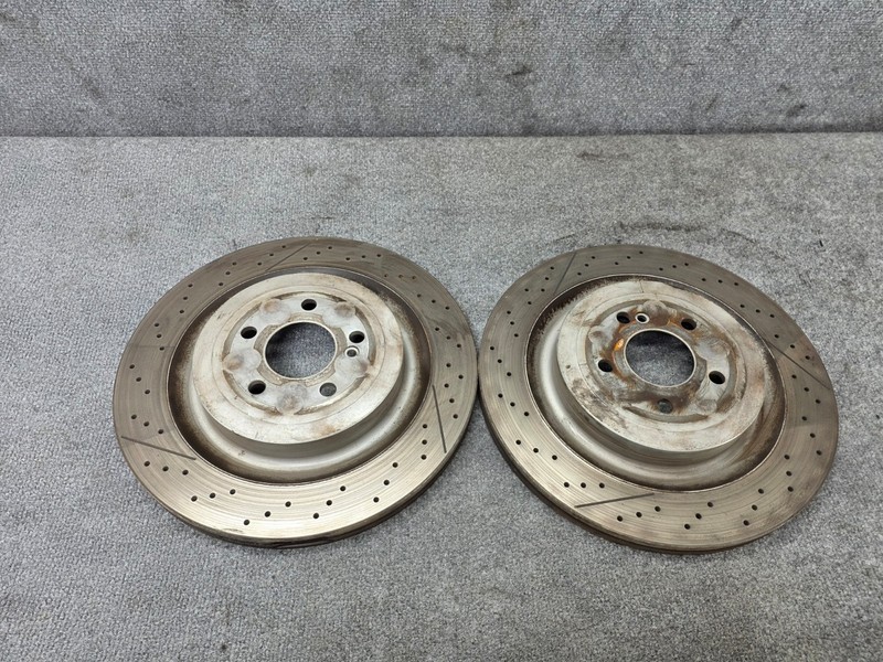 Rear Brake Disc Rotor Set Mercedes W205 R231 C63 SL63 SL65 AMG OEM