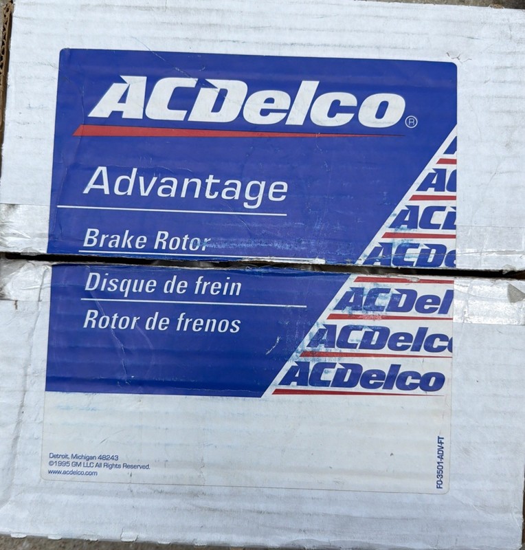 ACDelco Advantage Brake Rotor ACD# 18A679A GM# 19288104 FO-3501-ADV—FT—————
