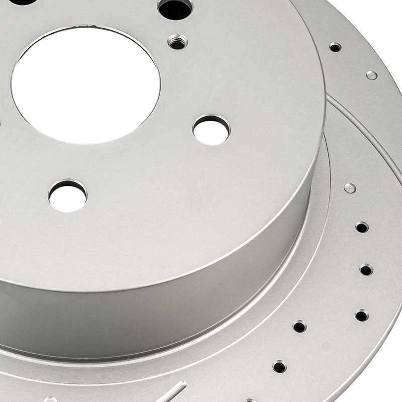 Rear Drilled Slotted Plated Brake Rotors for 2008 - 2013 Toyota Highlander 31507 gallery