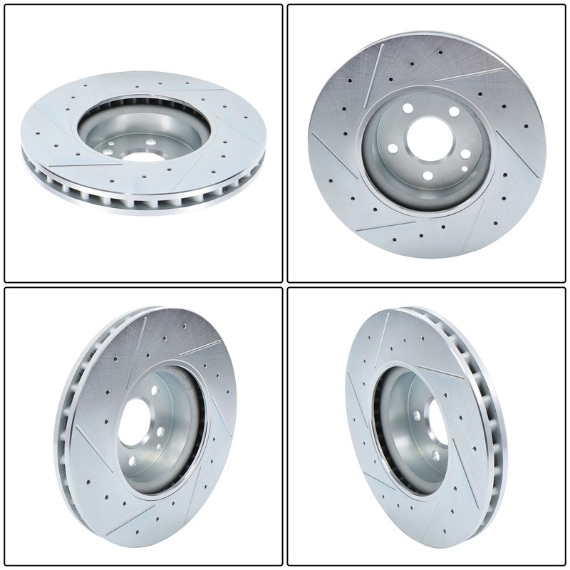 For Mercedes-Benz E350 2010-2014 3.5L V6 Front & Rear Brake Rotor & Pad Kit gallery